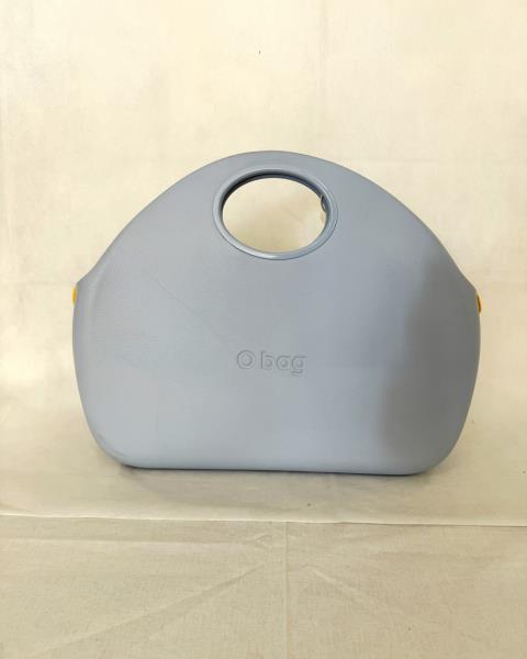 BORSA O BAG AZZURRA INTERNO GIALLO
