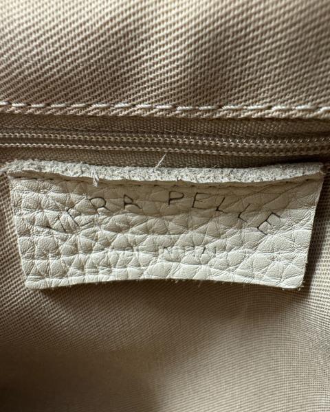 BORSETTA PELLE ARANCIONE E PAGLIA
