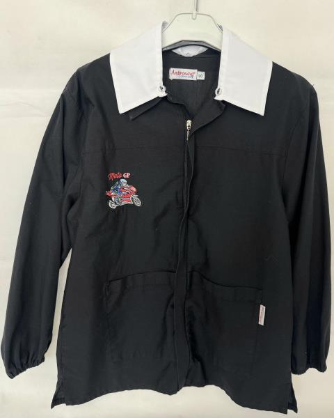 GREMBIULE NERO AMBROSINO ZIP TG 11 ANNI