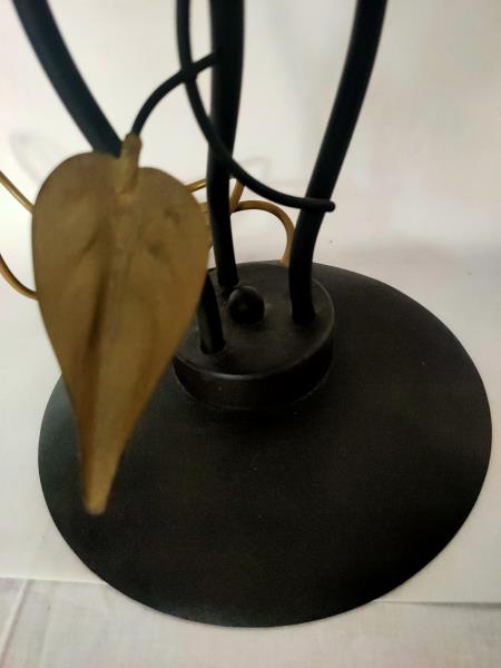 LAMPADA FERRO 3 BOCCE VETRO