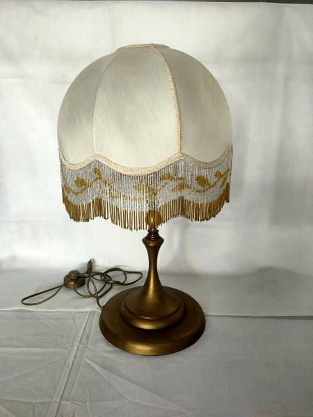 LAMPADA FERRO DORATA CAPPELLO FRANGE