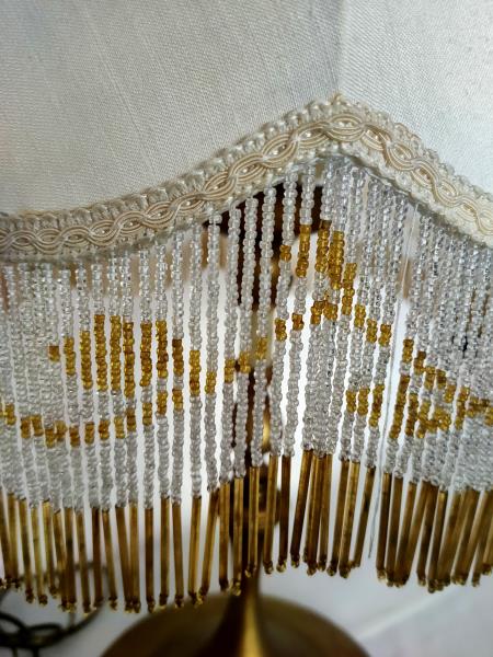 LAMPADA FERRO DORATA CAPPELLO FRANGE