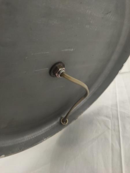 LAMPADA FERRO DORATA CAPPELLO FRANGE