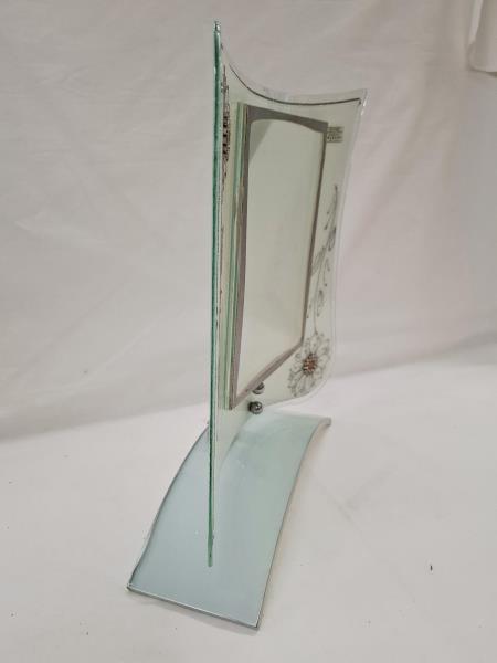 PORTAFOTO MURANO FIORI ARGENTATI