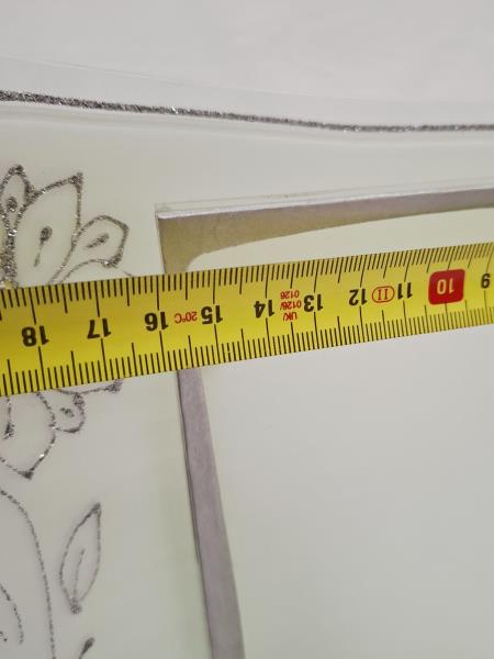 PORTAFOTO MURANO FIORI ARGENTATI