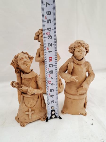 6 STATUETTE FRATICELLI IN TERRACOTTA