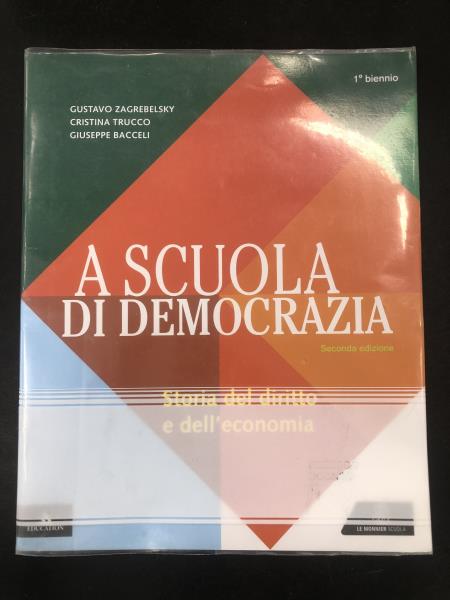A SCUOLA DI DEMOCRAZIA VOLUME + QUADERNO + ST. DIRITTO ED ECON.  1 BN  ED. 2019