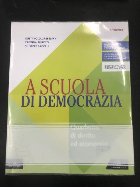 A SCUOLA DI DEMOCRAZIA VOLUME + QUADERNO + ST. DIRITTO ED ECON.  1 BN  ED. 2019