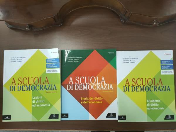 A SCUOLA DI DEMOCRAZIA VOLUME + QUADERNO + ST. DIRITTO ED ECON.  1 BN  ED. 2019