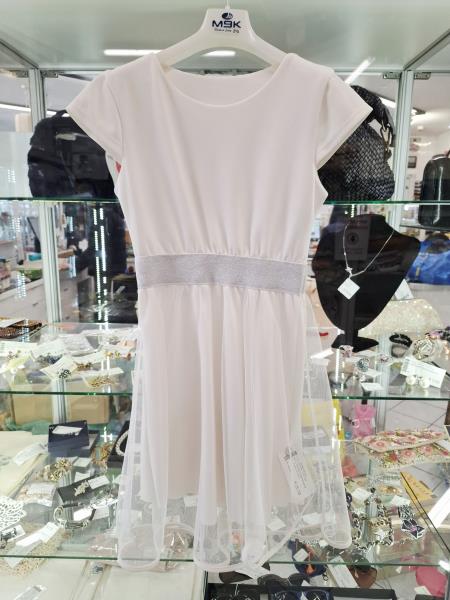 ABITO BIANCO + GIACCA BRUMS ARGENTATA TG 10 ANNI