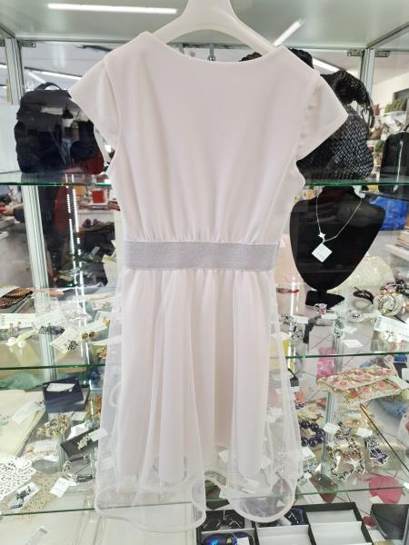 ABITO BIANCO + GIACCA BRUMS ARGENTATA TG 10 ANNI