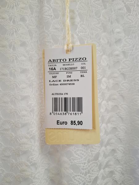 ABITO  BRUMS PIZZO BIANCO TG 16 ANNI NUOVO!