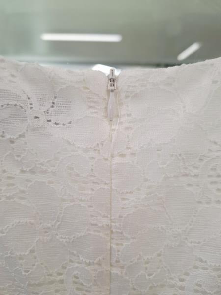 ABITO DESIGUAL BIANCO PIZZO FIORI TG 34
