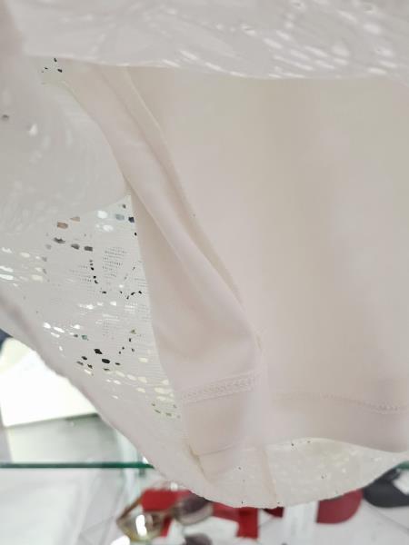 ABITO DESIGUAL BIANCO PIZZO FIORI TG 34