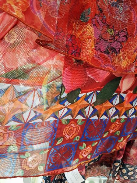 ABITO DESIGUAL FANTASIA ROSSO TG M