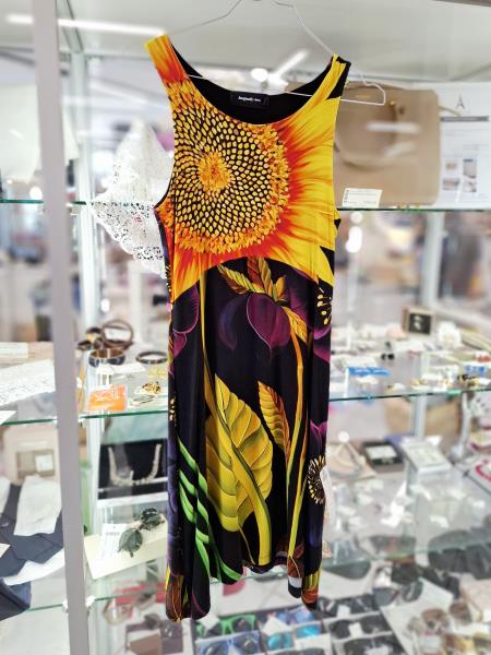 ABITO DESIGUAL FIORELLONI GIALLI TG XS