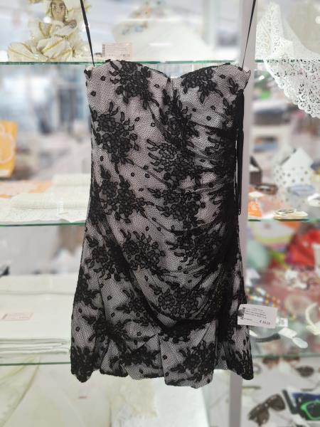 ABITO DOLCE&GABBANA BIANCO RETE NERA TG 40