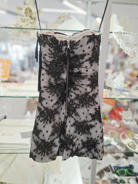 ABITO DOLCE&GABBANA BIANCO RETE NERA TG 40