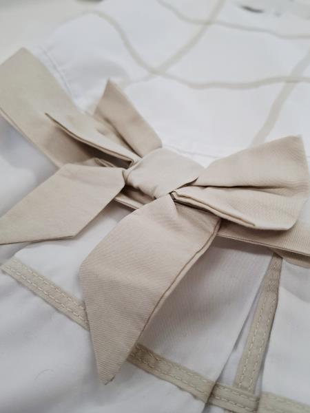 ABITO ELSY BIANCO QUADRI BEIGE TG 34 (VESTE 8/9 ANNI)