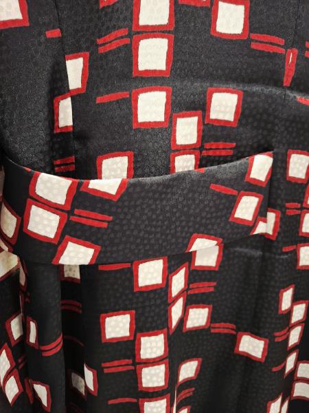 ABITO EMPORIO ARMANI NERO QUADROTTI ROSSI TG 44