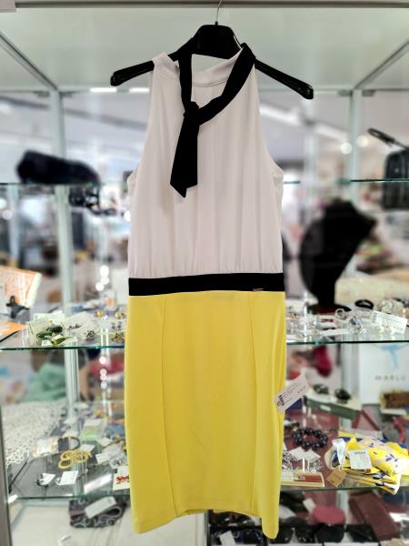 ABITO FRACOMINA BIANCO GIALLO TG XS