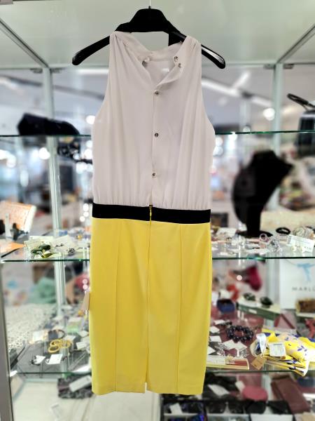 ABITO FRACOMINA BIANCO GIALLO TG XS