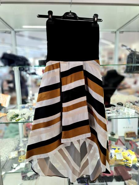 ABITO LIU JO RIGHE NERO BRONZO TG 40