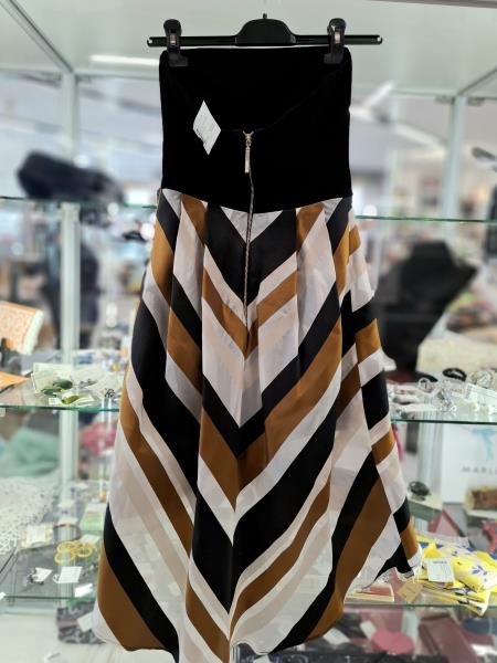 ABITO LIU JO RIGHE NERO BRONZO TG 40