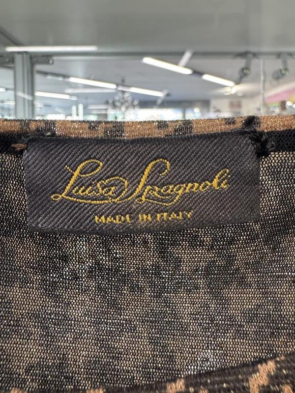 ABITO LUISA SPAGNOLI MARRONE GONNA NERA TG 42/44