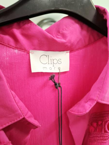 ABITO LUNGO CLIPS FUCSIA TG 42
