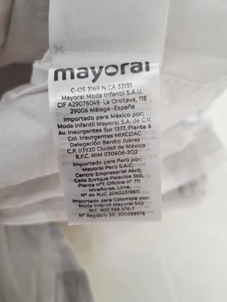 ABITO MAYORAL GRIGIO QUADRETTI CON MUTANDINA TG 4/6 MESI + GOLFINO LOSAN