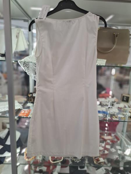 ABITO MOTIVI BIANCO BALZE TULLE TG S