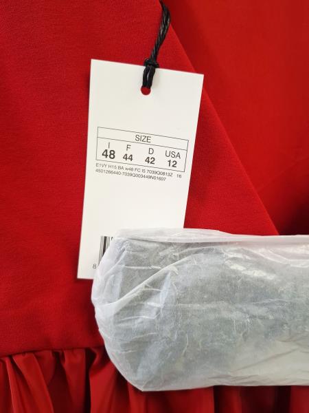 ABITO MOTIVI ROSSO TG 48