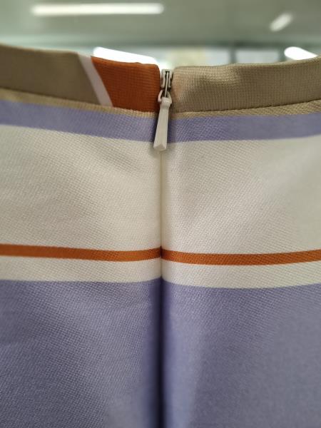 ABITO NINA RICCI PARIS RIGHE LILLA BEIGE TG S