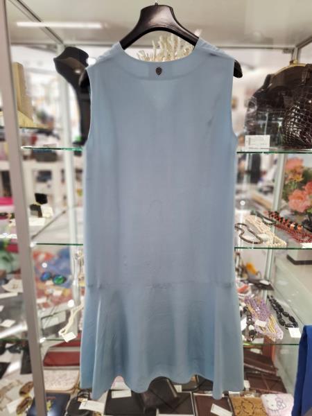ABITO TWIN SET SILK ET SOIE AZZURRO TG M