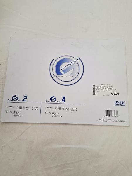 ALBUM DISEGNO RUVIDO F2 GEOMETRICA 24 X 33 110 GR 20 FOGLI