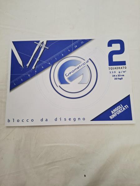 ALBUM DISEGNO SQUADRATO F2 GEOMETRICA 24 X 33 110 GR 20 FOGLI