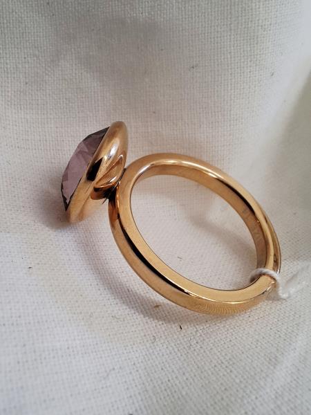 ANELLO BROSWAY DORATO PIETRA VIOLA