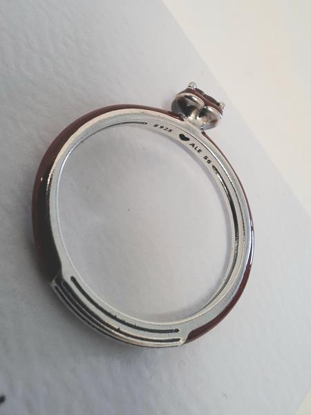 ANELLO PANDORA ROSSO SMALTATO