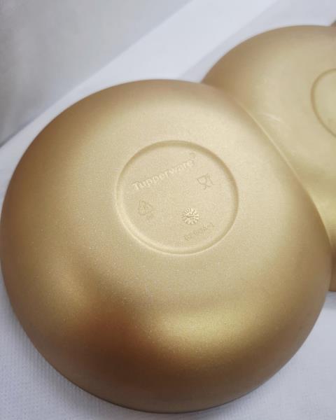 ANTIPASTIERA TUPPERWARE NERA DORATA