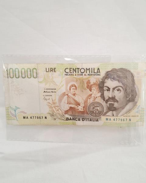BANCONOTA 100.000 CARAVAGGIO 2 TIPO