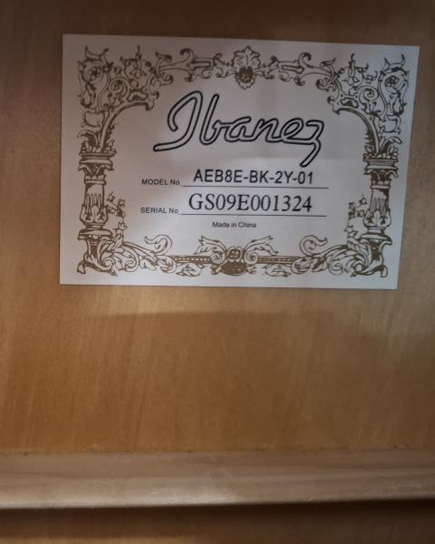 BASSO ACUSTICO AMPLIFICABILE IBANEZ AEB8E BK