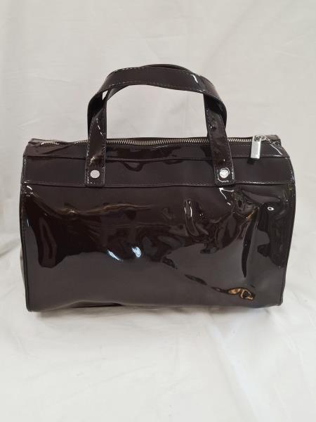 BAULETTO ARMANI JEANS VERNICE MARRONE (senza tracolla)