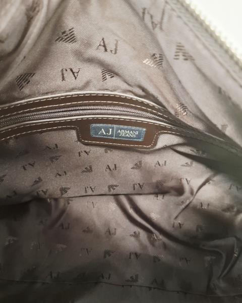BAULETTO ARMANI JEANS VERNICE MARRONE (senza tracolla)