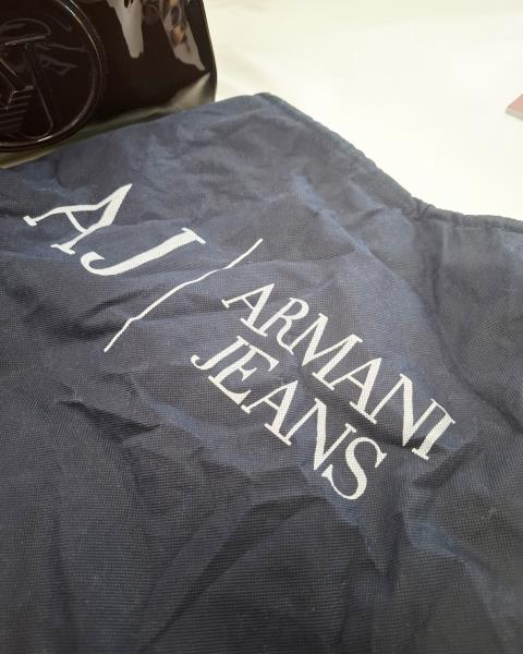 BAULETTO ARMANI JEANS VERNICE MARRONE (senza tracolla)