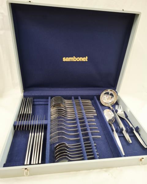 BAULETTO POSATE SAMBONET ACCIAIO X 6 PERSONE