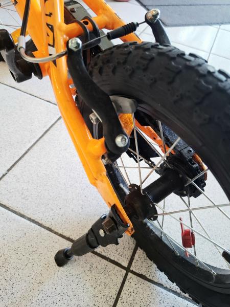 BICI BIMBO ATALA NERA ARANCIO 14''