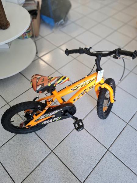 BICI BIMBO ATALA NERA ARANCIO 14''