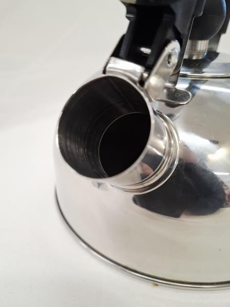 BOLLITORE ACCIAIO EVA MANICO E POMELLO NERI