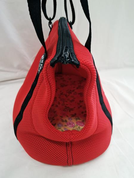 BORSA AMICO PELOSO TRE PONTI ROSSO NERA